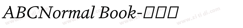 ABCNormal Book字体转换 ABCNormal Book字体转换